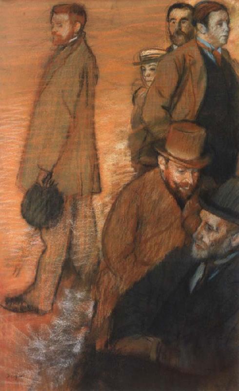 Edgar Degas Six Friends France oil painting art